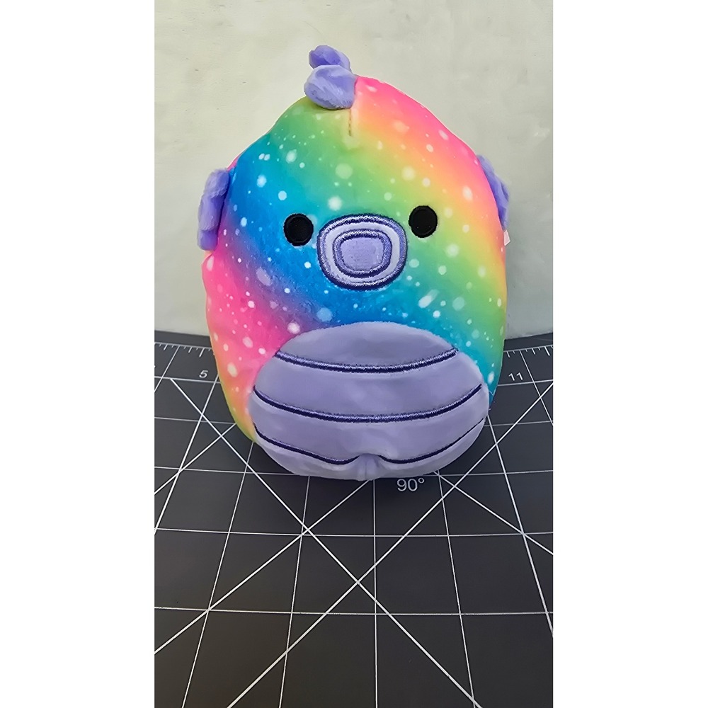 Squishmallows Rainbow Galaxy Seahorse Sheldon 7.5 Inch Plush Toy